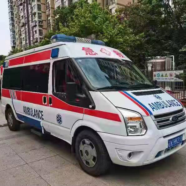 汉源长途救护车护送病人返乡